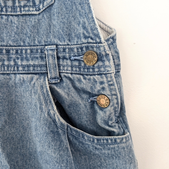 Vintage Jacadi Girl's Blue Denim Jeans Dress Jumper ~ Size 8 - Picture 4 of 9